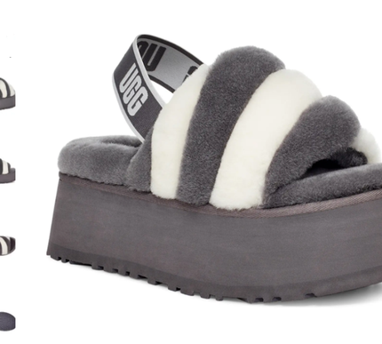 UGG Disco Stripe Slide Slipper Shade White Women's US sizes 5-12/NEW!!!