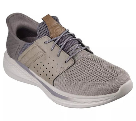 SKECHERS Slade Ocon Taupe Relaxed Fit Sneaker Shoe Men's sizes 7-14/NEW!!