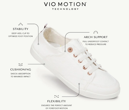 Vionic Pismo Light Grey Casual Canvas Sneaker Women sizes 5-11/NEW! MEDIUM