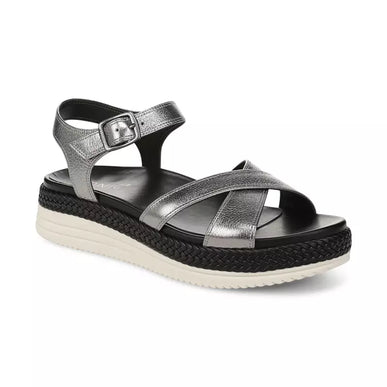 Vionic Mar Pewter Leather Strappy Sandal Arch Support Women's size 5-11/NEW!