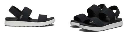 Keen Elle Backstrap Black Strappy Stretch Sandal Women's US sizes 5-11/NEW!!!