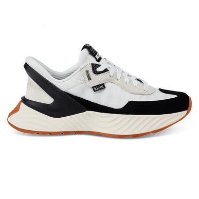 Kizik Monaco White/Black Hands-Free Slip in/on Shoes Womens sizes 6-10