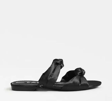 Circus by Sam Edelman Marissa Black Satin Sandal Women's US sizes 6-10 NEW!!