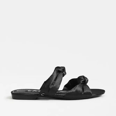 Circus by Sam Edelman Marissa Black Satin Sandal Women's US sizes 6-10 NEW!!
