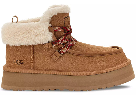 UGG Funkarra Cabin Cuff Chestnut Lace-up Boot Bootie Women's US sizes 5-12/NEW!!