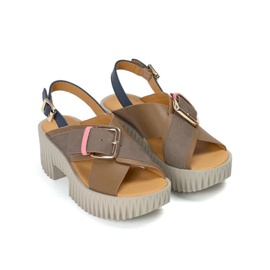 4CCCCEES Plia Juno Mud Strappy Sandal Women's Sizes 36-41/6-11/NEW!!!