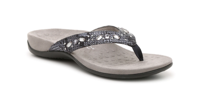 Vionic Lucia Snake Slate Grey Sandal Flip Flop Women's US sizes 5-11 NEW!!!