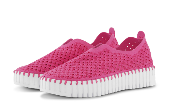 Ilse Jacobsen Tulip 3373 Platform Rose Violet Slip-on Women's EU sizes 36-41 NEW