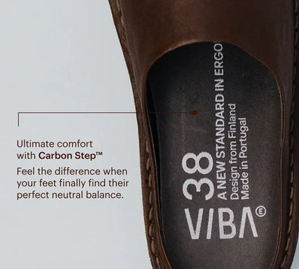 VIBAe Roma Cocoa Brown Slip On Loafer Mule EU Unisex sizes W6/36-M15/48