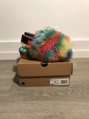 UGG Fluff Yeah Pride Rainbow Slide Slipper Sandal Women's US sizes 5-13-NEW