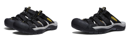 Keen Newport Slide Black/Keen Yellow Men's US sizes 7-15 NEW!!!