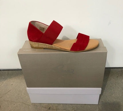 Pinaz Sandal 321 AO Ante Rojo Red Suede Women's EU sizes 36-41/6-11 NEW!!!