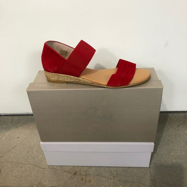 Pinaz Sandal 321 AO Ante Rojo Red Suede Women's EU sizes 36-41/6-11 NEW!!!