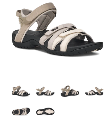 Teva Tirra Black/Birch Multi Strappy Sandal Women's sizes 5-11/NIB!!!