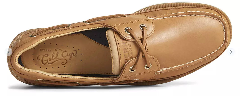 Sperry Gold-Cup Mako 2 Eye Moc Tan Boat Shoe Men's sizes 7-15/NEW MEDIUM