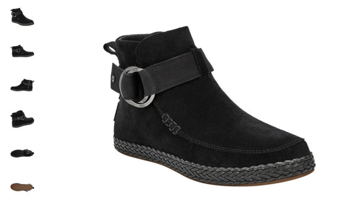 UGG Sloane Buckle Suede Black Booties Women's US sizes 5-12-NEW