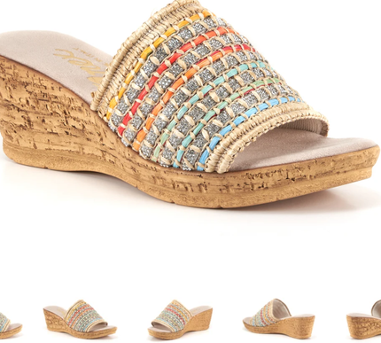 Onex Polly/Multi Wedge Sandal Women's sizes 6-11/NEW!!!