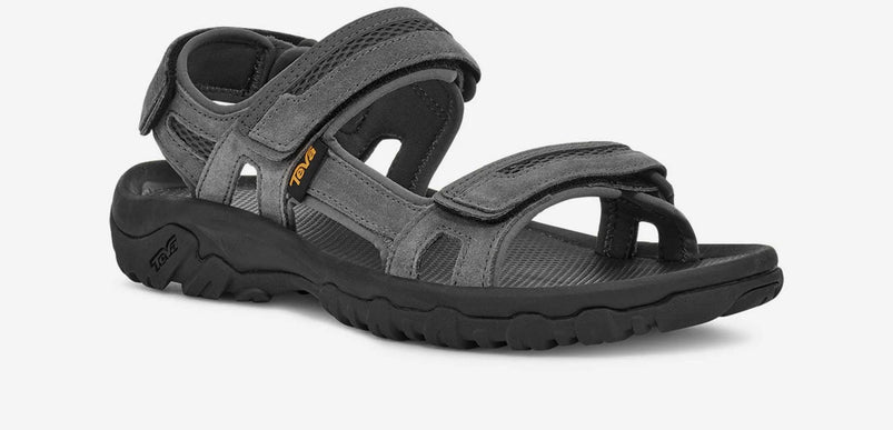 Teva Hudson Dark Dull Grey  Strappy Sandal Men's US Sizes 7-15 NIB