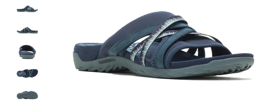 Merrell Terran 3 Cush Slide Navy Comfort Sandal Women's sizes 5-11/NEW!!!