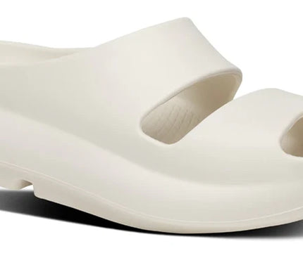 OOFOS OOyea Slide Sandal Chalk Womens Sizes M3/W5-M9/W11 NEW