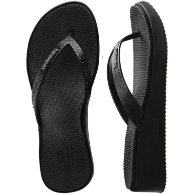 Havaianas High Platform II FC Black Flip Flop Sandal Women sizes 37-42 NEW