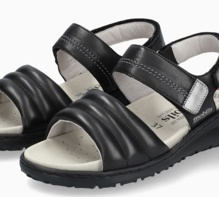 Mephisto Mobils Berenyce Black Ankle Stap Sandal Women's Sizes 36-41 NEW!!!