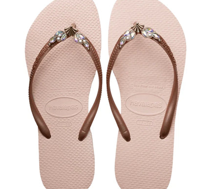 Havaianas Slim Mermaid I Ballet Rose Flip Flop Sandal Women sizes 35/36-41/42