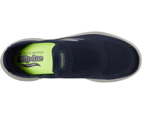 SKECHERS Hands Free Slip-Ins Go Walk Anywhere Navy Sneaker Mens sizes 7-14 NEW