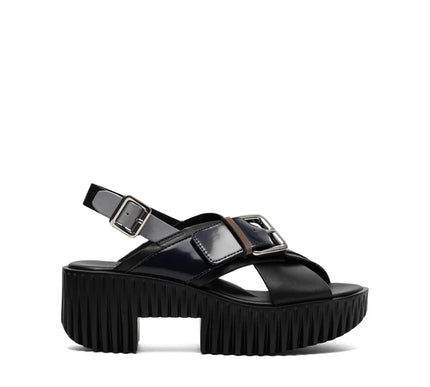 4CCCCEES Plia Juno Jet Black Strappy Sandal Women's Sizes 36-41/6-11/NEW!!!