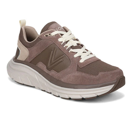 Vionic Walk Max Skyline Milk Chocolate Suede Sneaker Womens sizes 5-12/NEW!!!