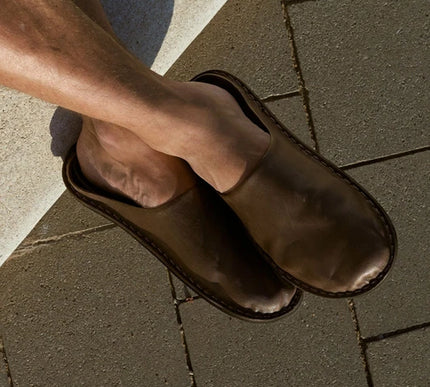 VIBAe Roma Cocoa Brown Slip On Loafer Mule EU Unisex sizes W6/36-M15/48 NEW