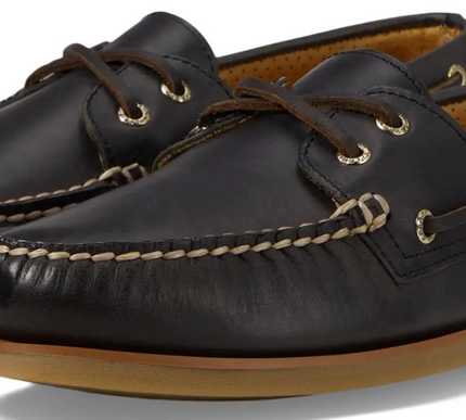 Sperry Gold Cup A/O Orleans 2-EYE Black Boat Shoes Men's US sizes 7-15/NEW WIDE