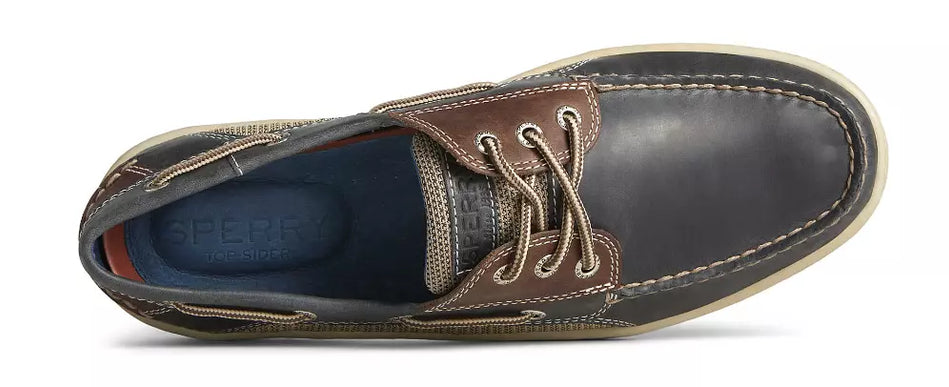 Sperry Billfish 3-Eye Navy/Brown Boat Shoe Men's sizes 7-16 Medium/NEW!!