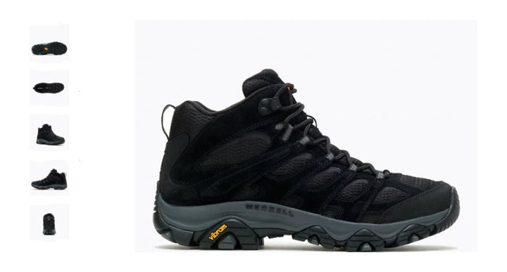 Merrell Moab 3 Mid Vent Black Night Hiking Boot Shoe Men's US sizes 7-15/NEW!! M