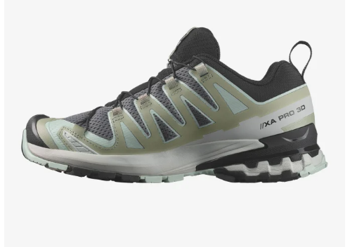 Salomon XA Pro 3d V9 Quiet Shade/Lily/Blue Trail Running Shoe Women's sizes 5-11