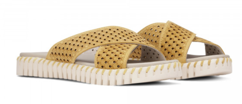 Ilse Jacobsen Tulip 1575 Golden Rod Cross Band Sandal Women's EU sizes 36-41 NEW