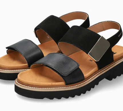 Mephisto Violaine Black Strappy Comfort Sandal Women's Sizes 35-42 NEW