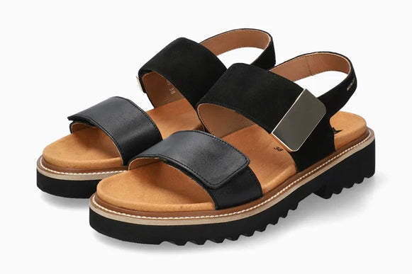 Mephisto Violaine Black Strappy Comfort Sandal Women's Sizes 35-42 NEW