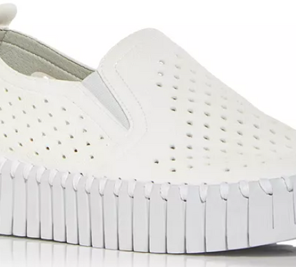 Ilse Jacobsen Tulip 141 Platform White Slip-on Shoe Women's EU sizes 36-41 NEW!