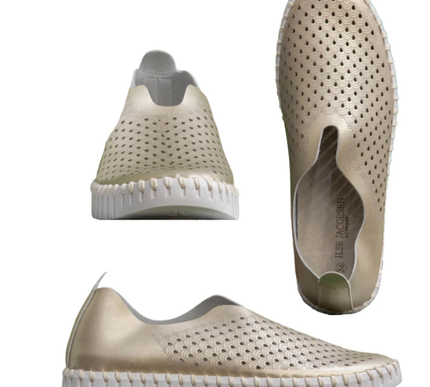 Ilse Jacobsen Tulip 3576 Platino Gold Slip-on Sneaker Women's EU sizes 36-41 NEW