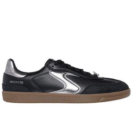 SKECHERS Hotshot Cool Glow Black Silver Sneaker Women's sizes 5-11/NEW!!!