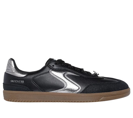 SKECHERS Hotshot Cool Glow Black Silver Sneaker Women's sizes 5-11/NEW!!!