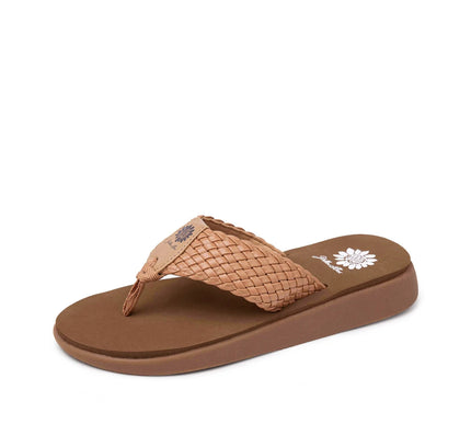 Yellow Box Gamma Tan Flatform Toe Post Sandal Women's sizes 6-10/NEW!