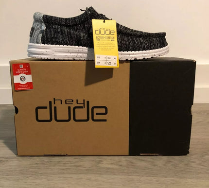 Hey Dude Wally Stretch Meteorite Sneaker Shoe Men's Sizes US 8-14/NEW!!!!
