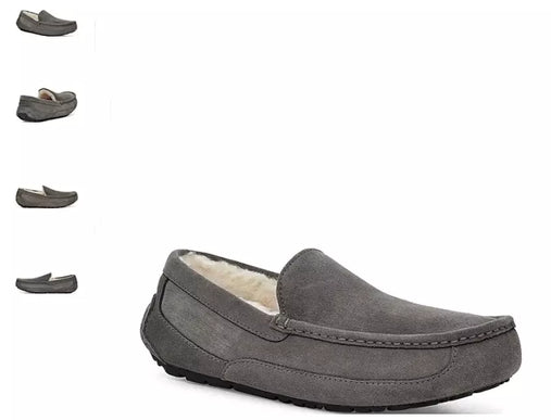 UGG Ascot Grey Slipper Slip-on Loafer Men's US sizes 7-14/NEW!!!
