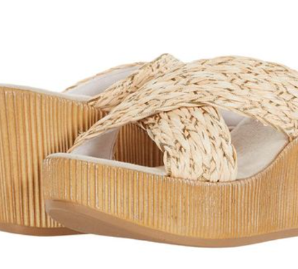 Onex Briget Natural Wedge Sandal Women's sizes 6-11/NEW!!!