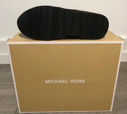 Michael Kors Allie Stride Trainer Logo Black Sneakers Women's sizes 5-10/NEW!!!