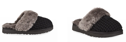 UGG Cozy Knit Black Shearling Slippers Women's US sizes 5-12/NEW!!!