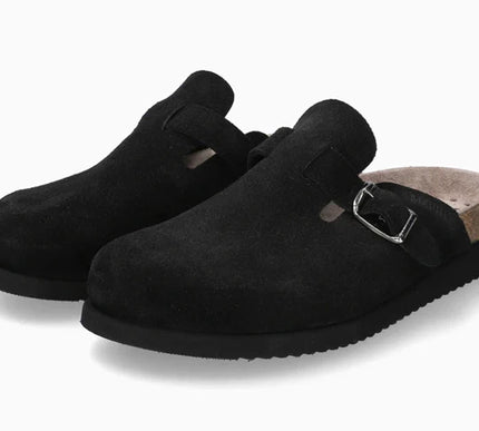 Mephisto Halina Black Suede Comfort Clog Mule Womens sizes 35-42 NEW