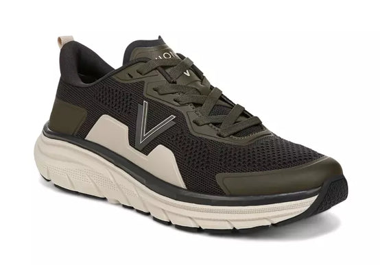 Vionic Walk Max Phantom Gray Dark Khaki Lace-up Sneaker Men's US sizes 9-13 NEW!
